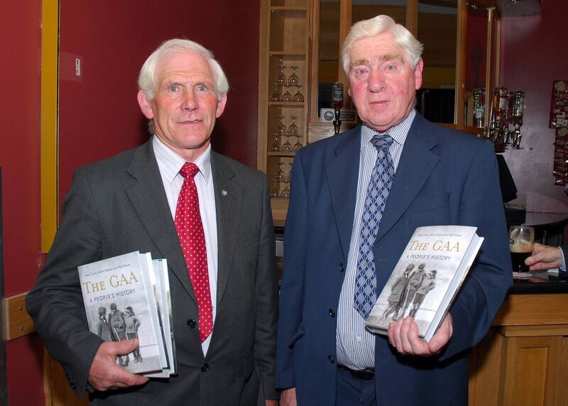 Denis Keohane and Paddy O'Mahony at the Munster launch of "The GAA - A People's History". Picture: Damien Quirke