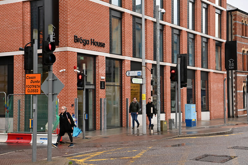 Bróga House on Washington St was formerly Square Deal furniture store and is now student accommodation Picture: Dan Linehan