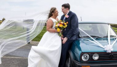 ‘We had a pamper morning while the lads cleaned our car in the rain’