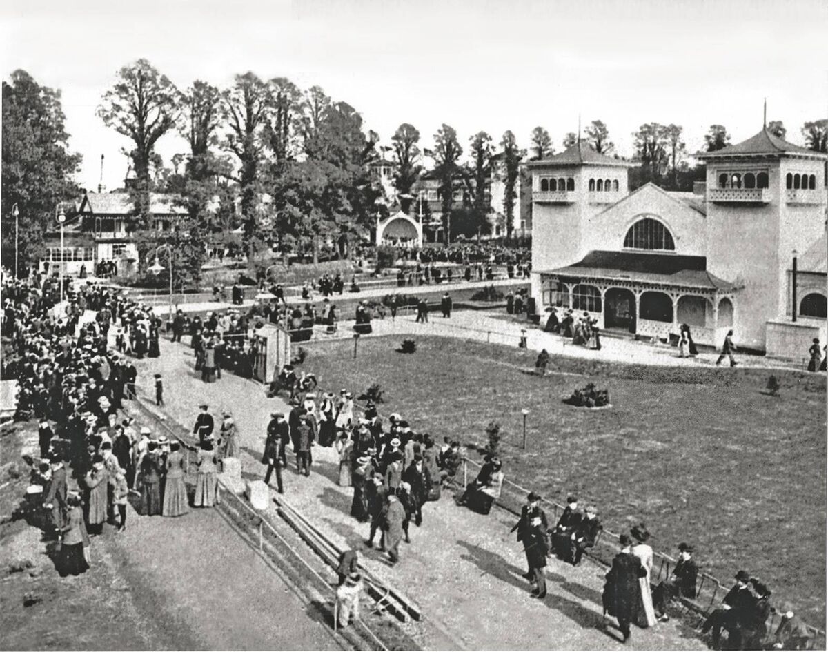 Arthur Hill oversaw much of the 1902 Cork International Exhibition, including the concert hall,  held on the south bank of the River Lee (now Fitzgerald’s Park / UCC Mardyke Sports Grounds) (photo: Examiner Archive)