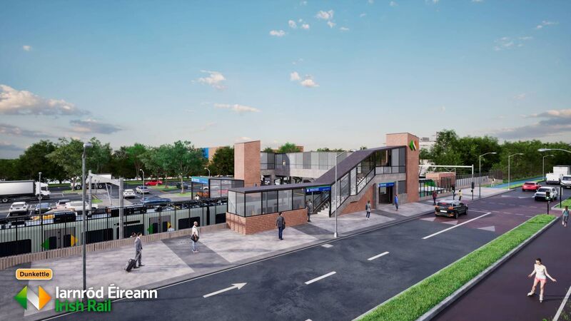 New train stations: CGI of Dunkettle