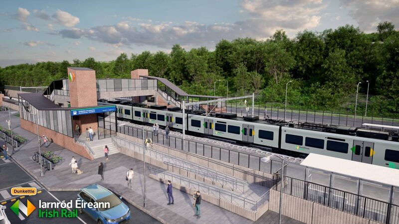 New train stations: CGI of Dunkettle