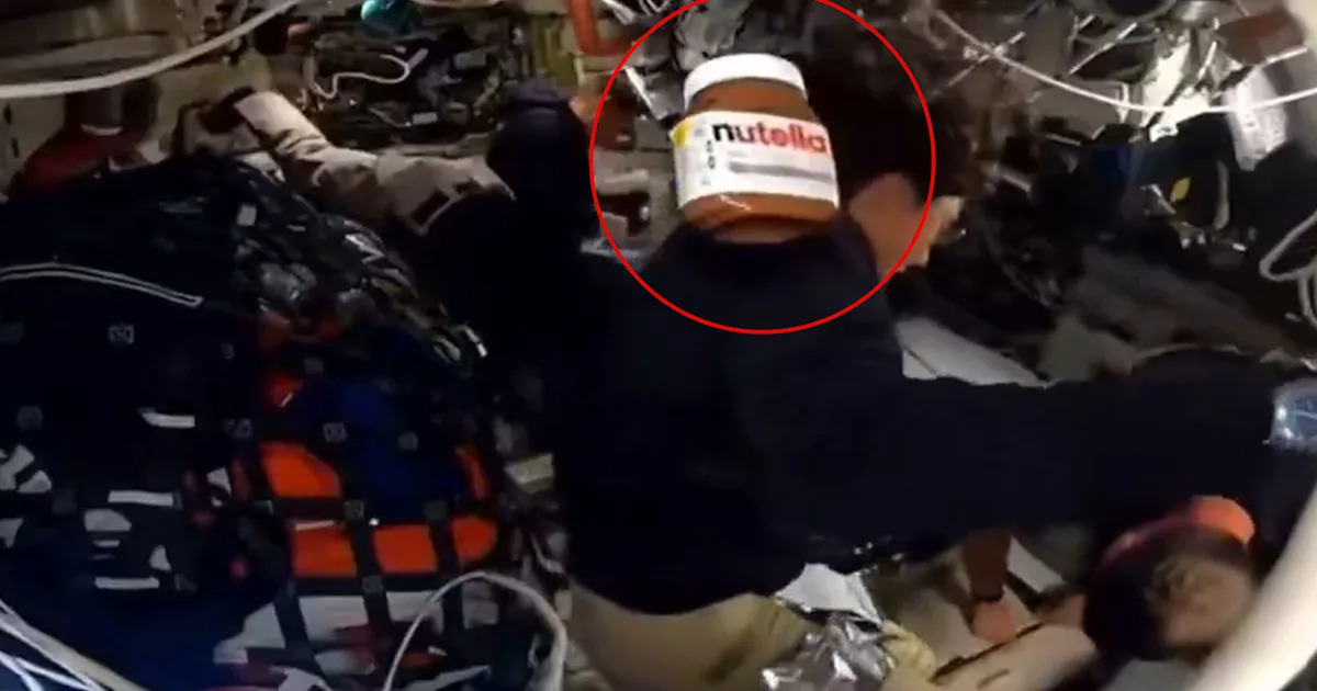 Lone Jar of Nutella Drifts Around Cabin of Moon Spacecraft
