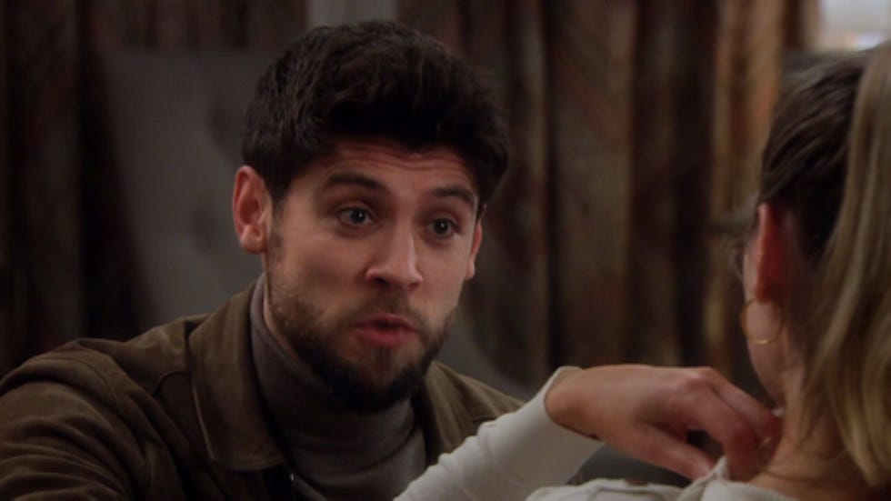 conversation between two people in a blurred setting