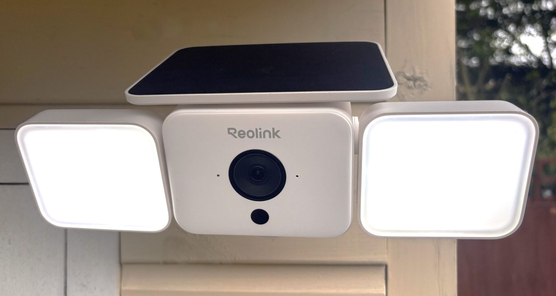 The Reolink Solar Floodlight Cam floods your property with dazzling light to deter would-be burglars