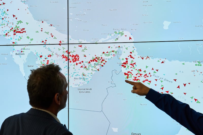 There is confusion over whether the Strait of Hormuz has reopened or not. Photograph: Ebrahim Noroozi/AP