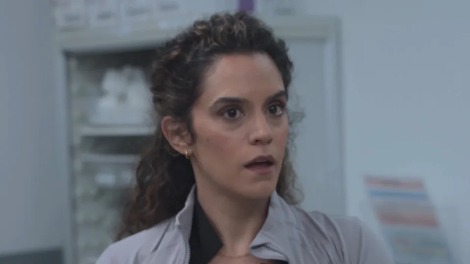 Al-Hashimi looking concerned in The Pitt's Season 2 premiere