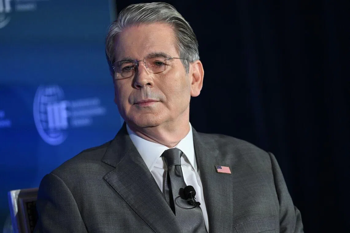 Scott Bessent, US Treasury Secretary, at an International Institute of Finance (IIF) event during the International Monetary Fund (IMF) and World Bank Spring meetings in Washington on April 14, 2026.