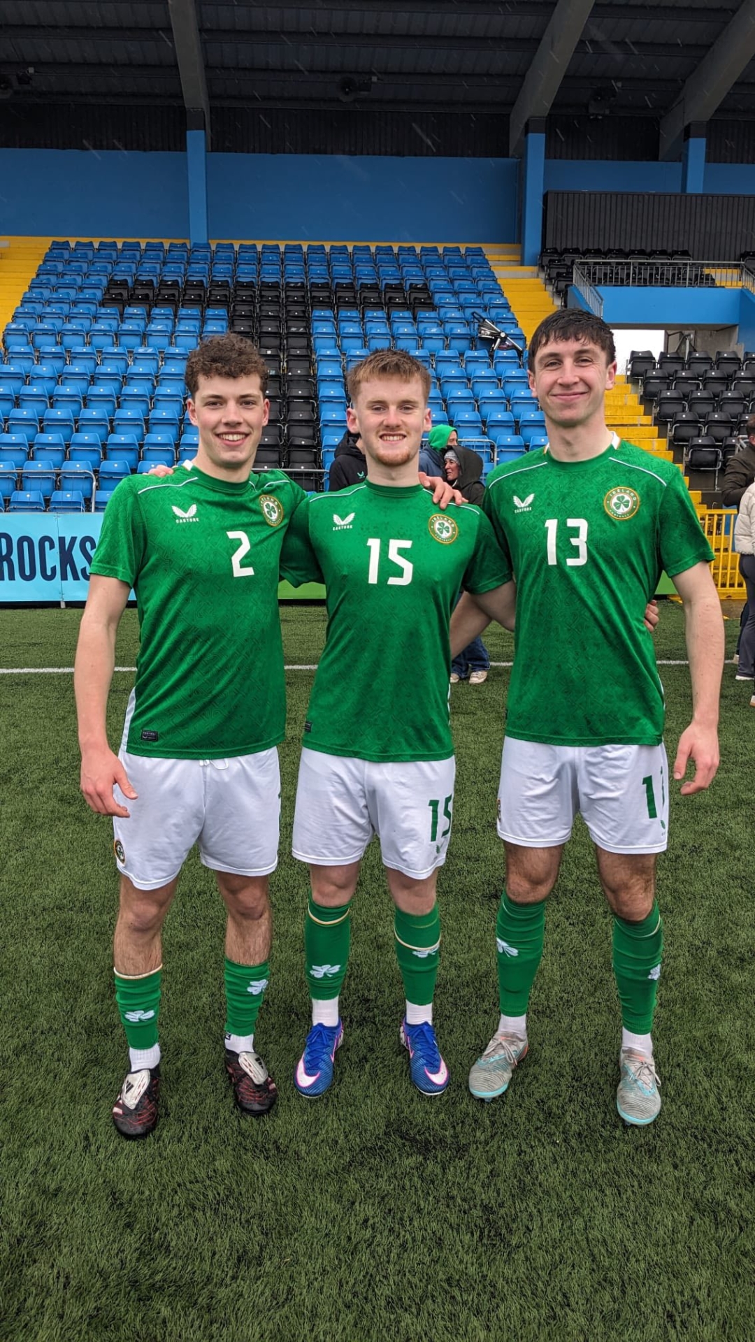 Declan Patton, Eamonn MacBride and Peter Sweeney of St Columba's, Stranorlar
