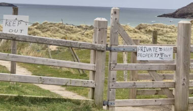 Public access blocked at north Donegal beach