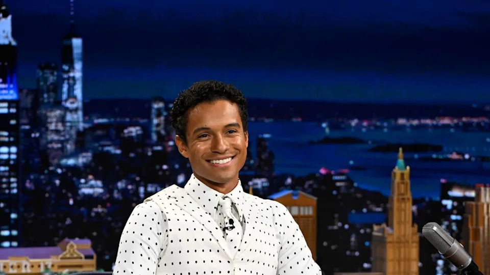 THE TONIGHT SHOW STARRING JIMMY FALLON -- Episode 2277 -- Pictured: Singer, dancer, & actor Jaafar Jackson during an interview on Thursday, April 2, 2026 -- (Photo by: Todd Owyoung/NBC via Getty Images)<p><a href="https://www.gettyimages.com/detail/news-photo/episode-2277-pictured-singer-dancer-actor-jaafar-jackson-news-photo/2268952049" rel="nofollow noopener" target="_blank" data-ylk="slk:Photo by NBC on Getty Images;elm:context_link;itc:0;sec:content-canvas" data-yga="{"yLinkElement":"context_link","yModuleName":"content-canvas","yLinkText":"Photo by NBC on Getty Images"}" class="link ">Photo by NBC on Getty Images</a></p>