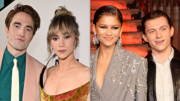 Robert Pattinson with fiancé Suki Waterhouse and Zendaya with rumored husband Tom Holland.