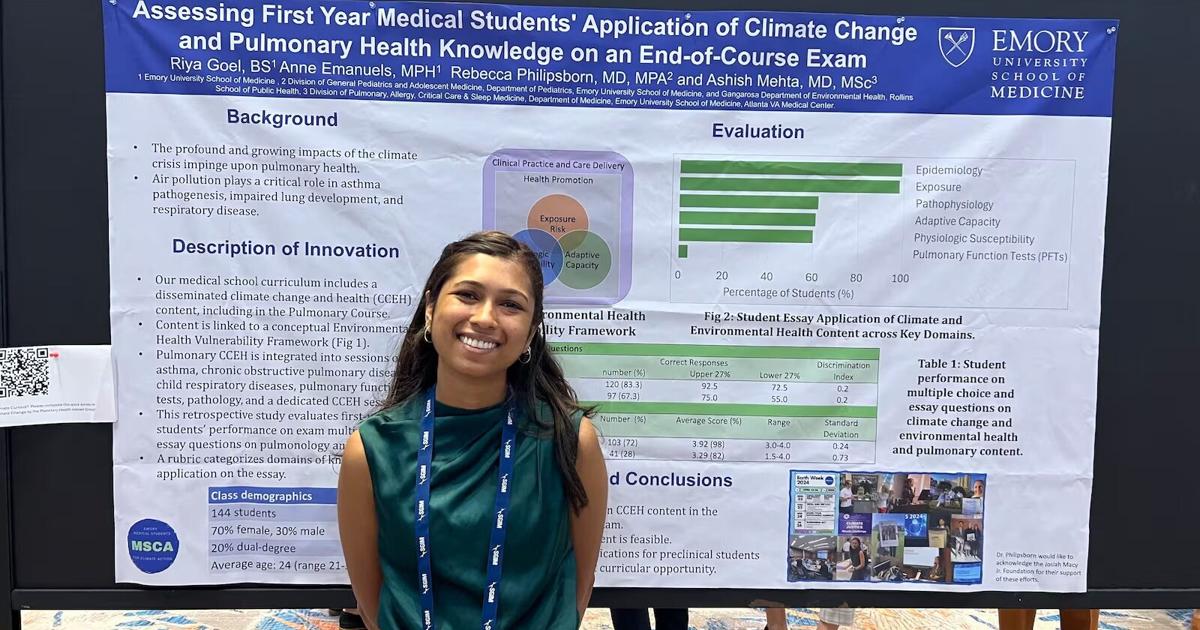 Emory student helps CDC alert doctors about medications | DeKalb County