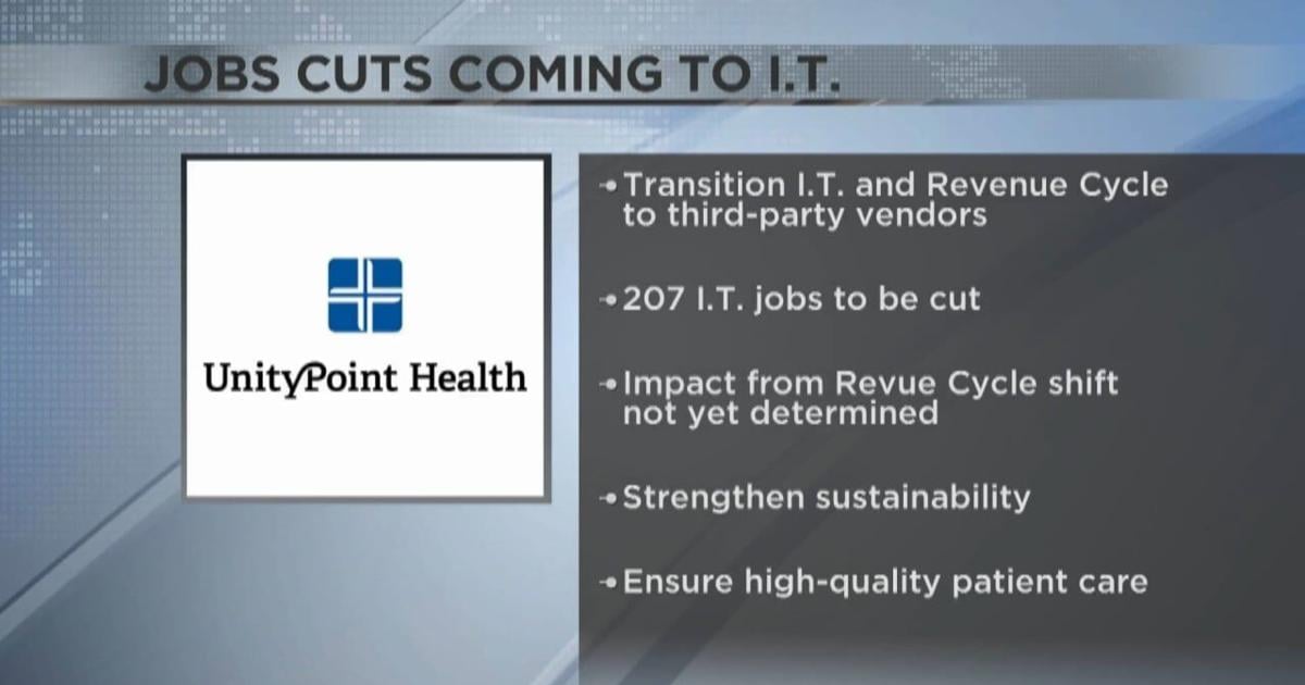 UnityPoint Health cutting over 200 IT jobs | News