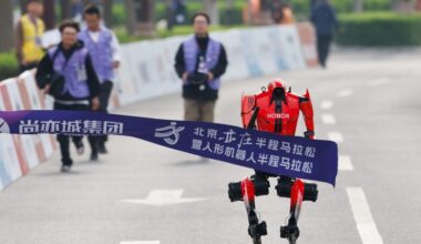 China's Robot Half Marathon Sets Record, Sparks Laughs