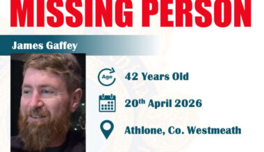 Gardaí Searching For Missing Midlands Man