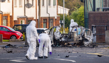 Homes evacuated after suspected car bomb outside Police Station in Northern Ireland