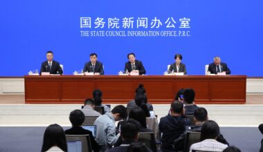 A press conference on promoting the high-quality economic and social development during the 15th Five-Year Plan period (2026-30) is held on April 17, 2026. Photo: VCG
