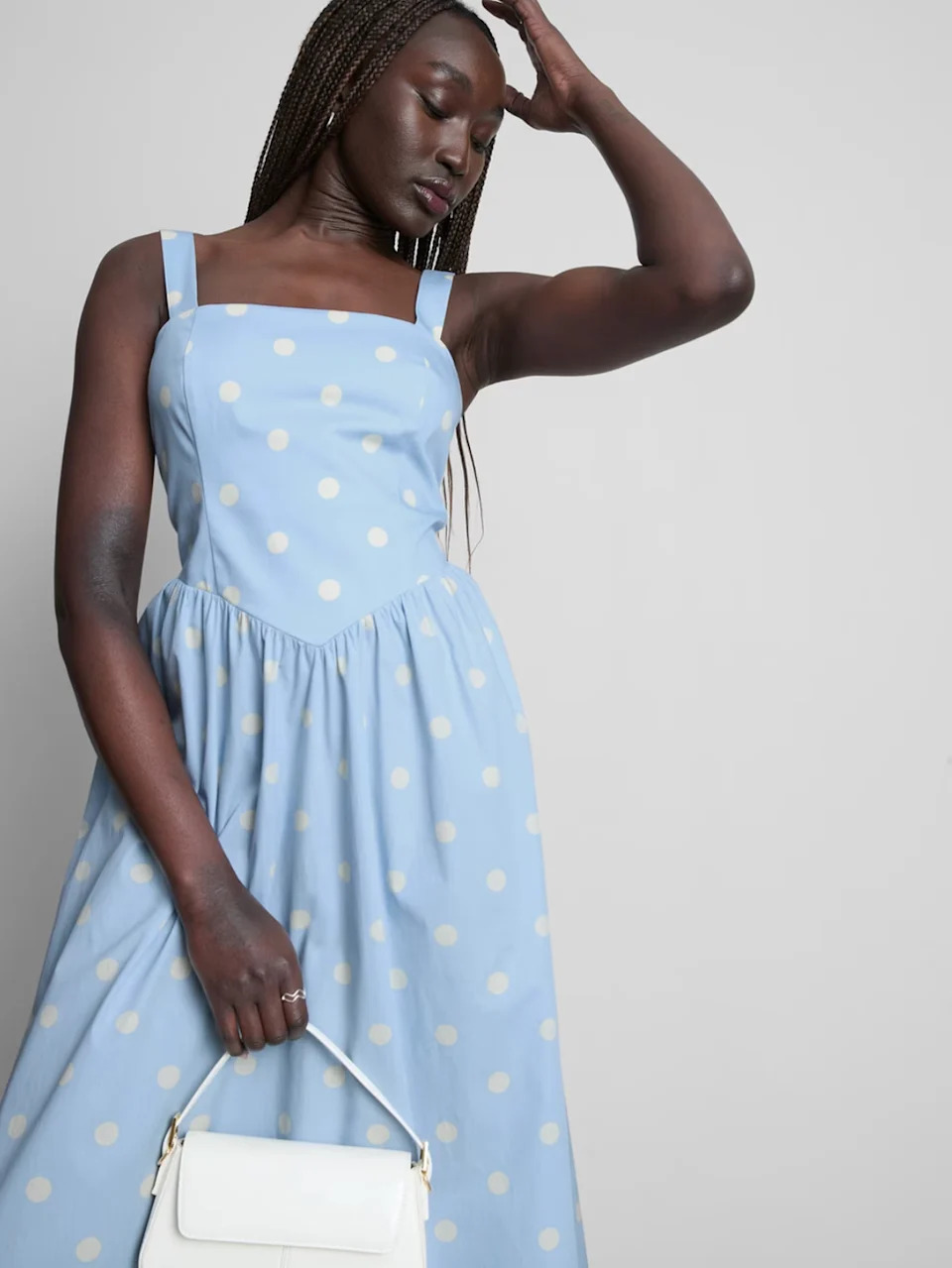 primark's £10 polka dot midi dress is the easy to wear spring style that effortlessly nails three big trends