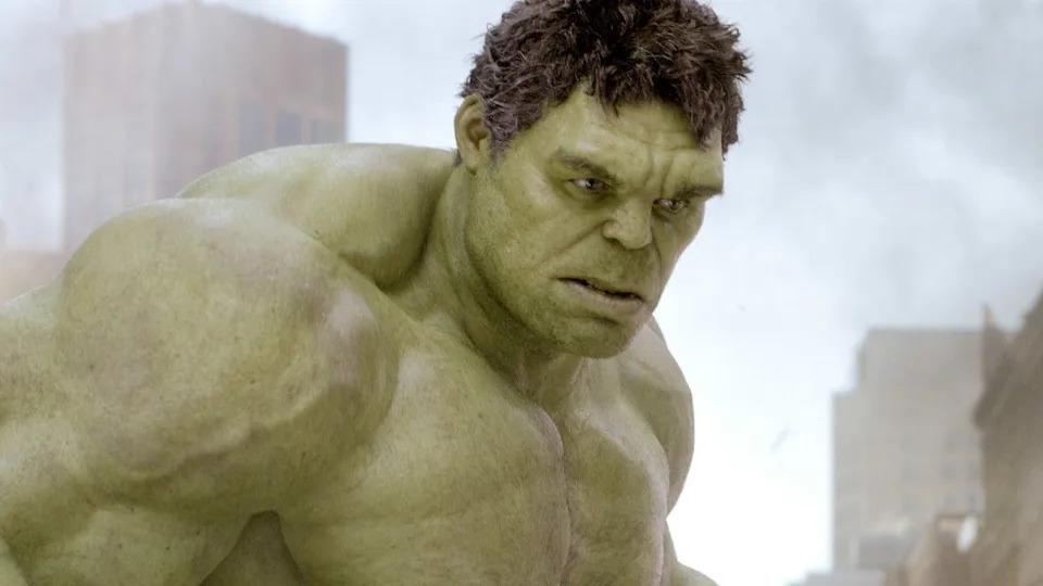 Mark Ruffalo (as the Hulk) in The Avengers.