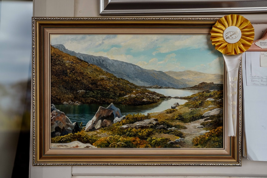 Paintings of landscapes.