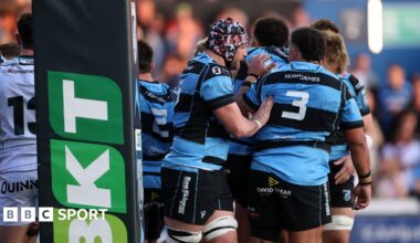 URC: Derby win for Cardiff, Dragons enjoy rare away win, Edinburgh complete comeback