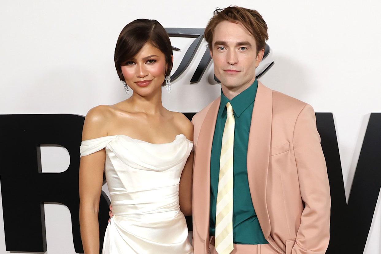 Zendaya and Robert Pattinson attend the Los Angeles premiere of A24's 
