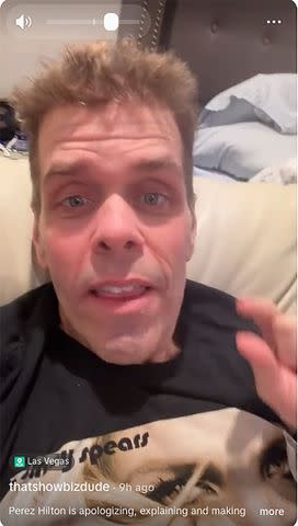 Perez Hilton on TikTokCredit: @thatshowbizdude/TikTok