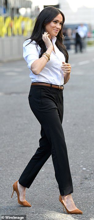 Meghan launched Smart Works in this sophisticated monochrome outfit