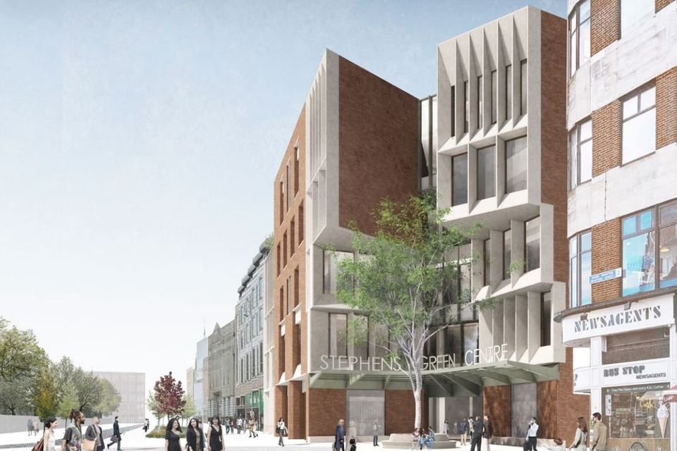 The plans approved by Dublin City Council for St Stephen's Green Shopping Centre