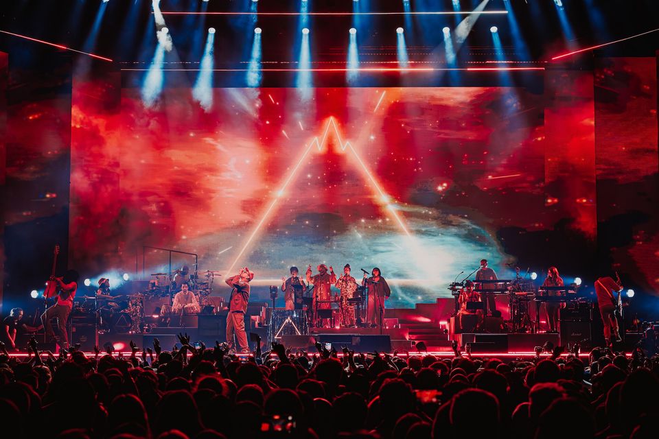 Gorillaz on stage at the 3Arena, April 1, 2026. Photo: Luke Dyson
