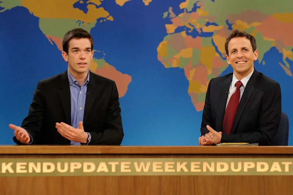 John Mulaney (left) and Seth Meyers on 'SNL'Credit: Dana Edelson/NBC via Getty