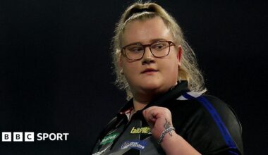 Beau Greaves clenches her fist
