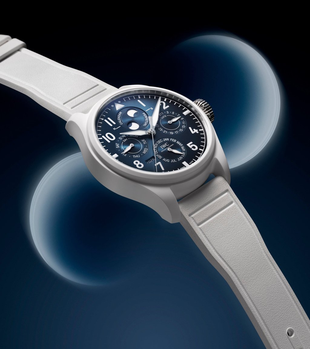 The new IWC Schaffhausen Big Pilot’s Watch Perpetual Calendar ProSet Le Petit Prince. Photo: Handout