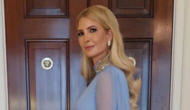 Ivanka Trump channels Grace Kelly in dramatic blue gown for royal state dinner with King Charles III