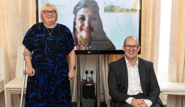 Umbreen David (middle) won £150,000 in last year's Stelios Awards for Disabled Entrepreneurs to enhance accessibility at her care home