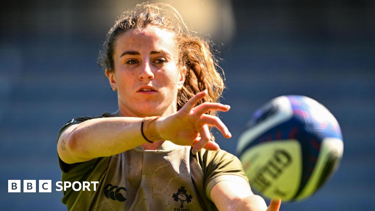 Emily Lane during Ireland's captain's run in Clermont
