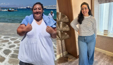 ‘I was so big my body couldn’t breathe on its own’: Athlete who hit 27st after bereavements loses third of bodyweight