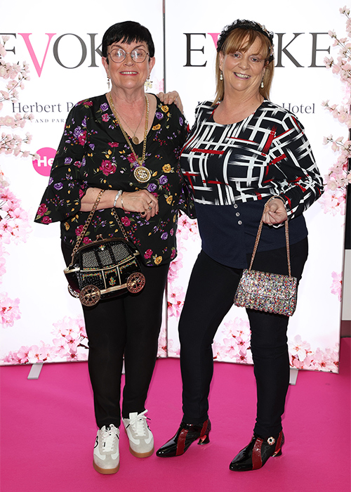 Grace Doyle and Liz Moloney at An Evening with EVOKE at the Herbert Park Hotel in Ballsbridge, Dublin. Pic: Brian McEvoy