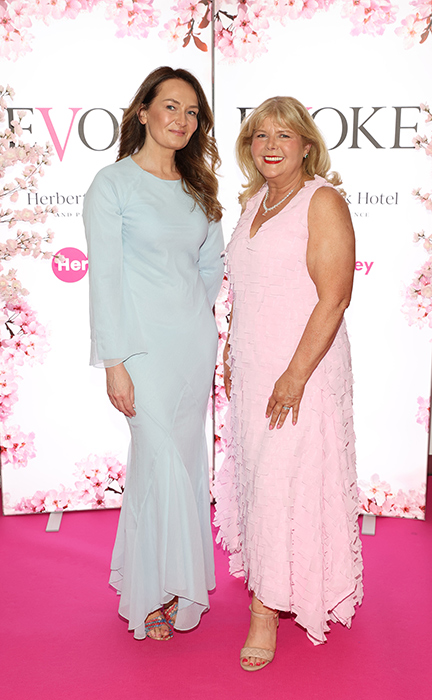 Rebecca Martin and Liz Doyle at An Evening with EVOKE at the Herbert Park Hotel in Ballsbridge, Dublin. Pic: Brian McEvoy
