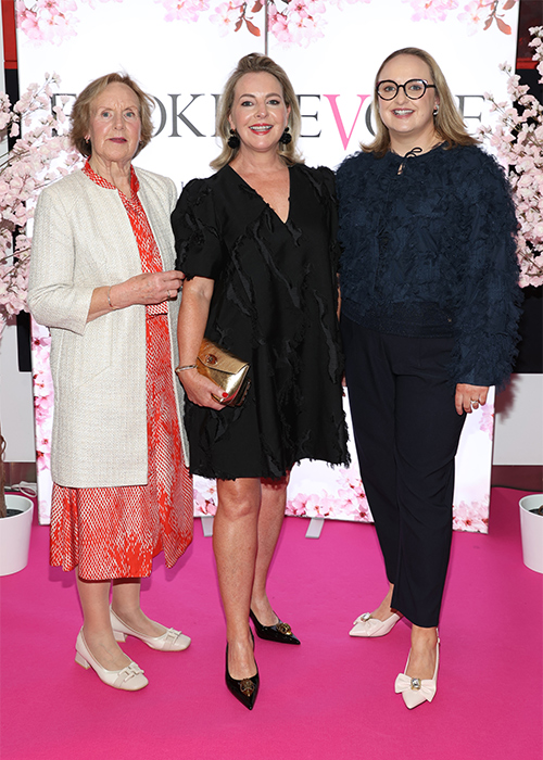 Margaret Brick, Carol Brick and Olive Brick at An Evening with EVOKE at the Herbert Park Hotel in Ballsbridge, Dublin. Pic: Brian McEvoy