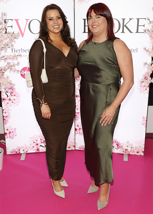 Emma Thornton and Claire Whelan at An Evening with EVOKE at the Herbert Park Hotel in Ballsbridge, Dublin. Pic: Brian McEvoy