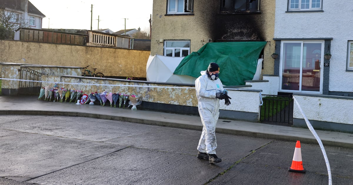 Three arrested over Edenderry house fire that killed Tadhg Farrell (4) and Mary Holt (60) – The Irish Times