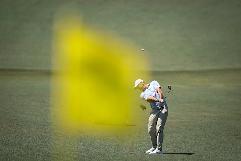 Rory McIlroy on the second hole during the final round of the the Masters at Augusta last weekend. Photograph: Hector Vivas/Getty Images