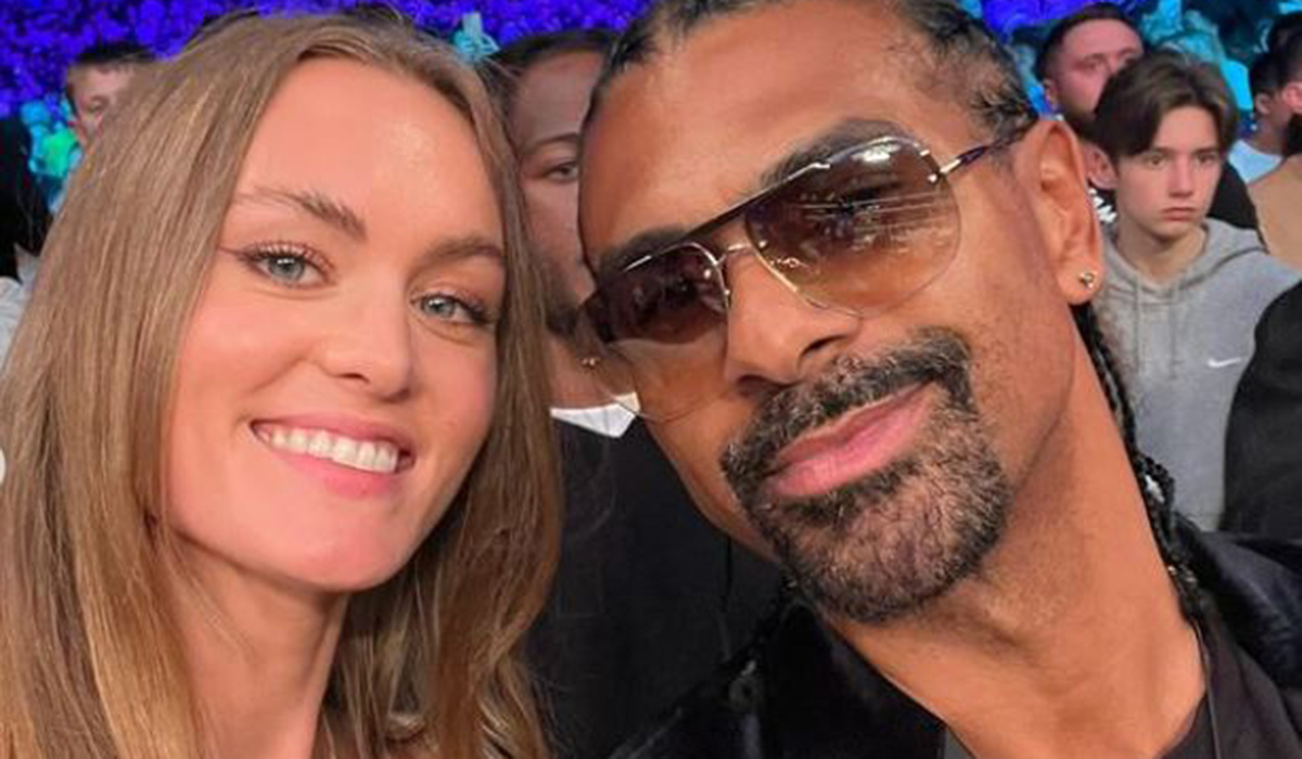Siân Osborne and David Haye. Pic: Instagram