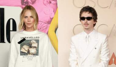 Charlize Theron and Timothée Chalamet.