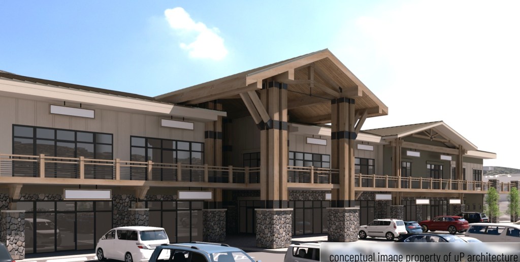 Renderings show plans to replace burnt-down Nederland shopping center