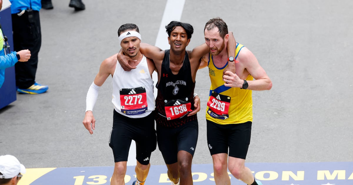 Co Down runner helps man who collapsed to finish Boston Marathon – The Irish Times