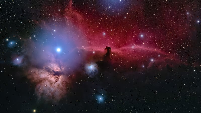 Horsehead and Flame Nebula, by Joe O'Sullivan, from the Out of this World Deep Sky category