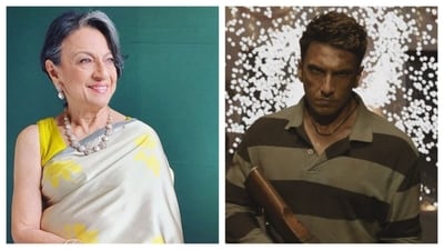 Tanuja watched Dhurandhar 2 with her daughter Tanishaa Mukerji.